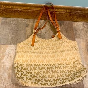 Michael Kora canvas signature bag.